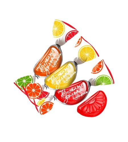 Süýji çekimli "Весёлые Дольки" kg