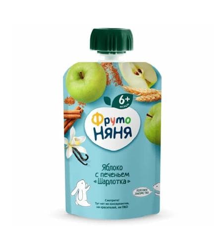 Çaga püresi "Фруто-Няня" Alma köke bilen (6+) 90 gr