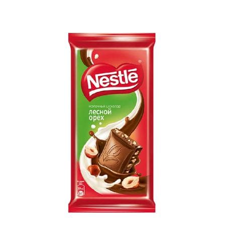 Şokolad plitkasy "Nestle" Süýtli tokaý hozy 82 gr