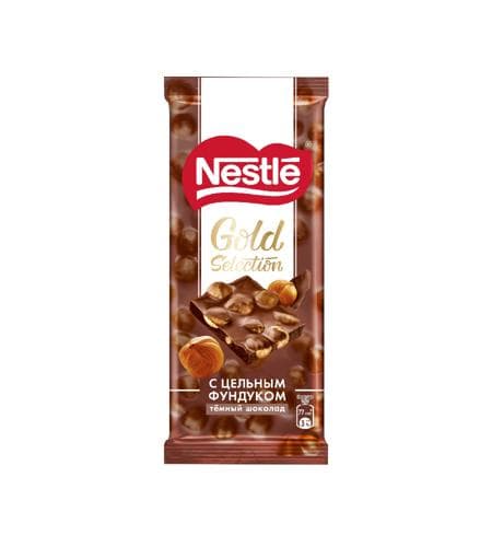 Şokolad plitkasy "Nestle Gold Selection" (Funduk we köke) 85 gr