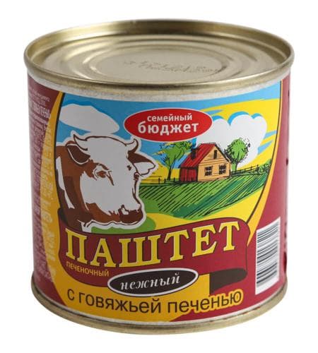 Konserwirlenen paştet "Семейный бюджет" Sygyr bagyrly 240 gr