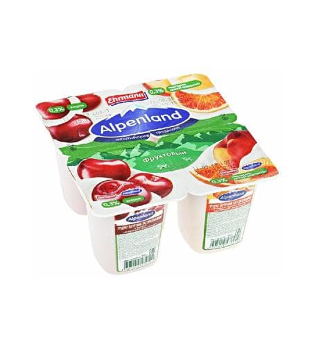 Ýogurt "Alpenland" Ülje-nektarin 0.3% * 95 gr