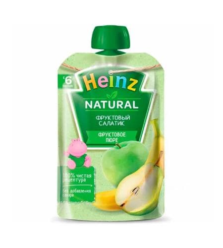 Çagalaryň miwe püresi "Heinz" Miwe salady (6+) 90 gr