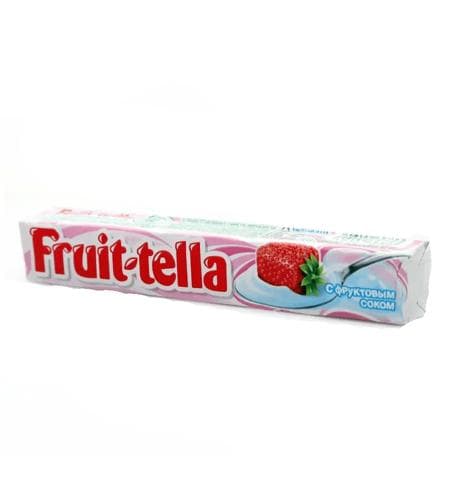 Çeýnelýän süýji "Fruit-tella" Ýertudana ýogurt 41 gr