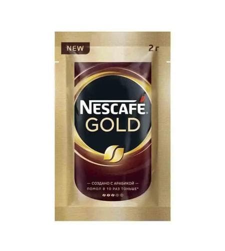 Kofe "Nescafe Gold" Kiçi gapda (Богатый и ароматный чёрный) 2 gr
