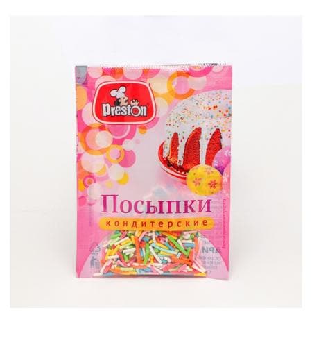 Konditer önüm üçin dekoratiw posypka "Preston" Wermişel 7 gr