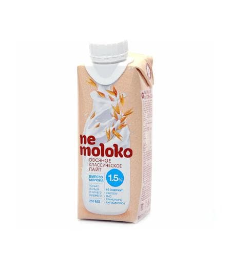 Şüle ýarmaly içgi "Ne Moloko" Klassiky- Лайт (1.5%) 200 ml
