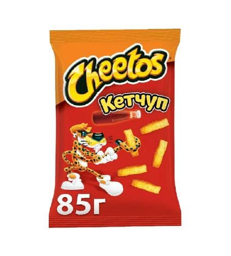 Mekgejöwen taýajyklary "Cheetos" Ketçup 85 gr (Russiýa)