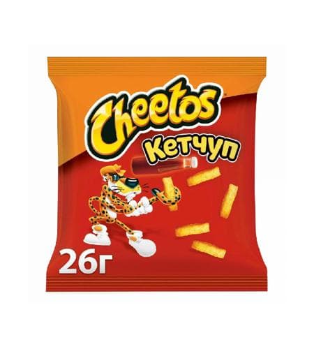Mekgejöwen taýajyklary "Cheetos" Ketçup 26 gr (Russiýa)