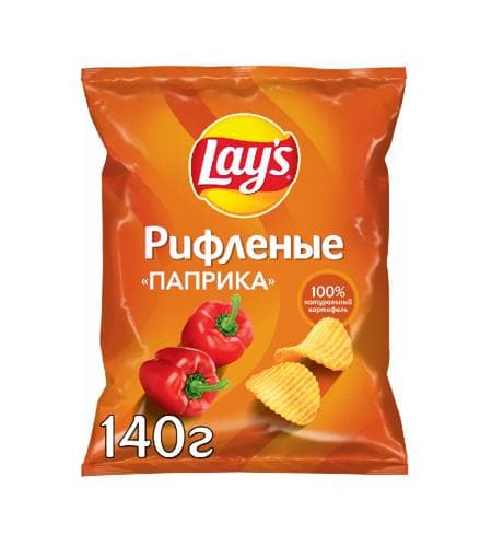 Çipsi kartoşkaly "Lay's" Paprika (Russiýa) 140 gr