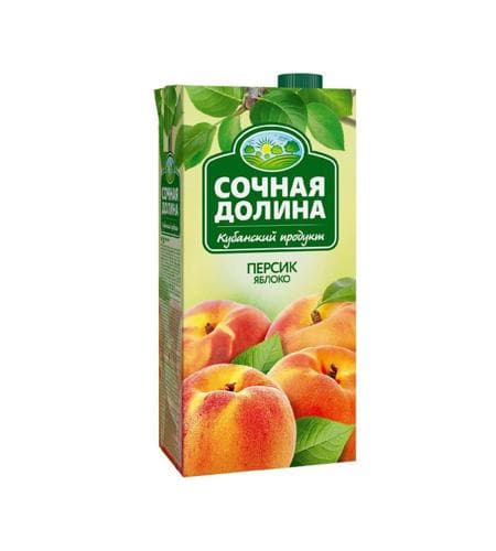 Sok "Сочная Долина" Süýji şetdaly 1 L