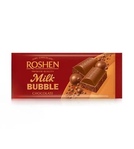 Şokolad plitkasy "Roshen" Gözenekli Süýtli 80 gr