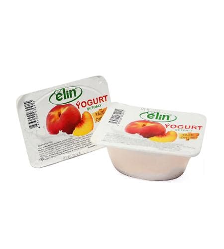 Ýogurt "Elin" Alma-şetdaly (kaseta) 120 гр