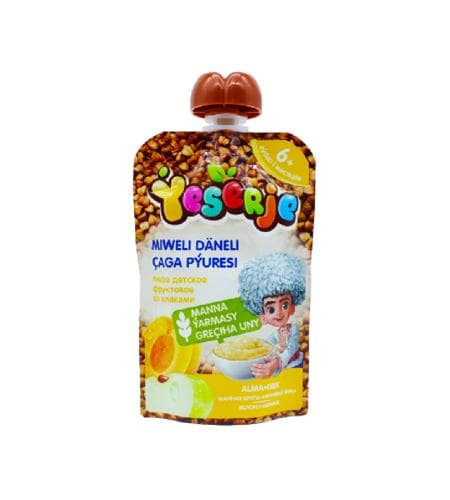 Çagalaryň miwe püresi "Ýeserje" Alma-erik 90 gr