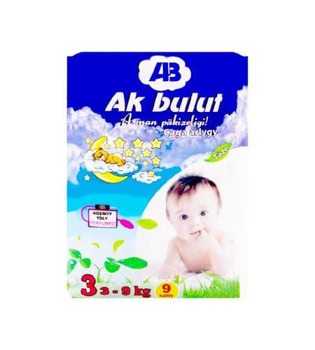 Pampers "Ak Bulut" 3 (3 - 9 kg) 9 sany