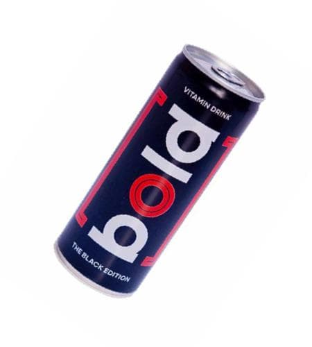 Gazlandyrylan içgi "Bold" The Black Edition (banka) 250 ml