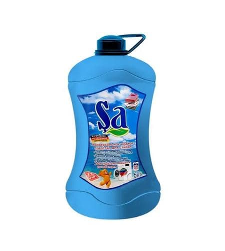 Suwuk poroşok "Şa" Kir maşyn we elde ýuwmak üçin 5 L