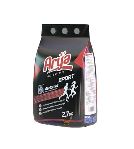 Kir ýuwujy serişde "Arýa" Sport Ak we reňkli eşikler üçin 2.7 kg
