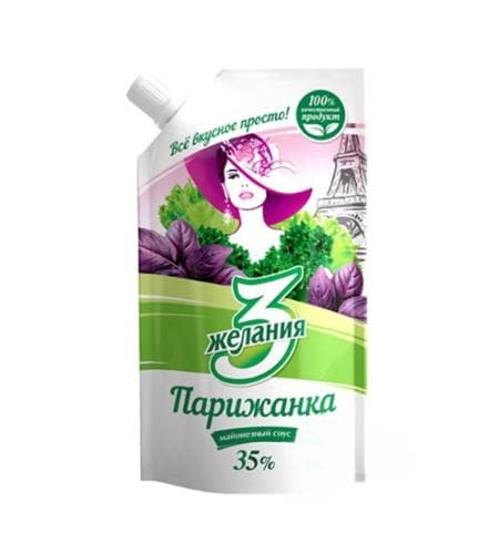 Maýonez "3 желания" Parisli 35% 190 gr