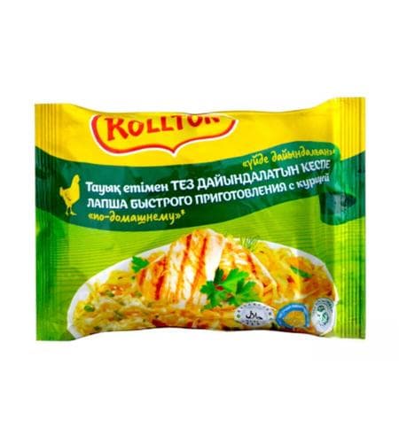 Çalt bişýän unaş "Rollton" Öýde bişirilen towuk tagamly 85 gr
