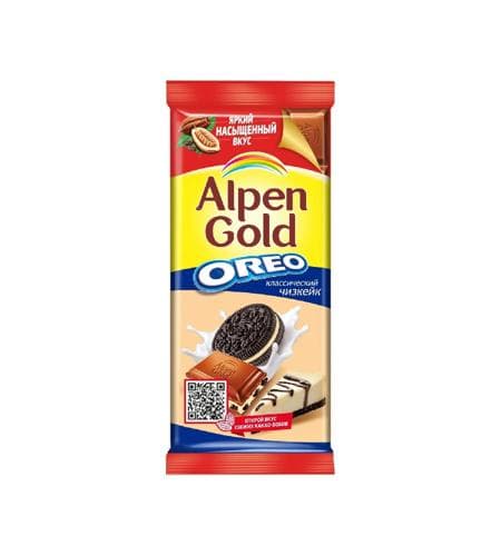 Şokolad plitkasy "Alpen Gold" Oreo Klassiky çizkeýk 90 gr