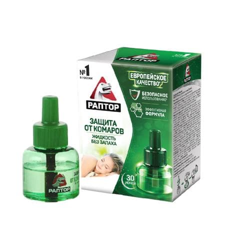 Hojalyk harydy Mör-möjeklere garşy suwuklyk "Раптор" (60 gije) 37 ml