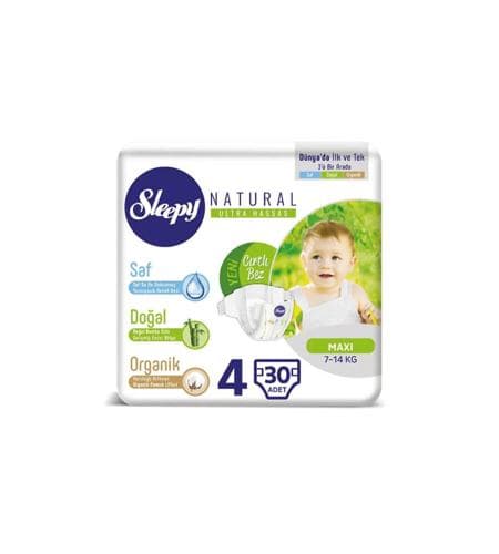 Pampers "Sleepy" Natural 4 maxi (7 - 14 kg) 30 sany