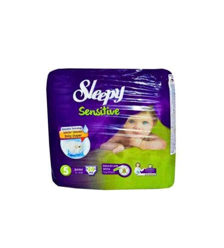 Pampers "Sleepy" sensitive 5 junior (11 - 18 kg) 24 sany