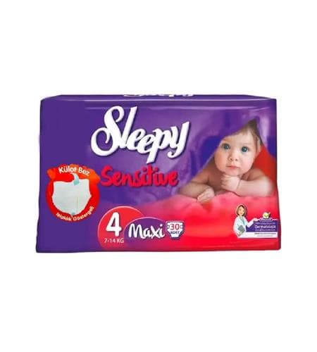 Pampers  "Sleepy" sensitive 4 maxi kulot (7 - 14  kg) 30 sany