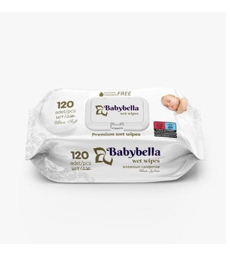 Çygly süpürgiçler "Babybella" Premium (çagalaryňky) 120 sany