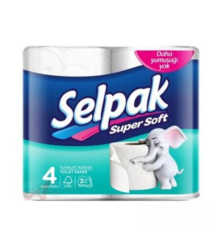 Hajathana kagyzy "Selpak" Super Soft  3 gatly 4 sany