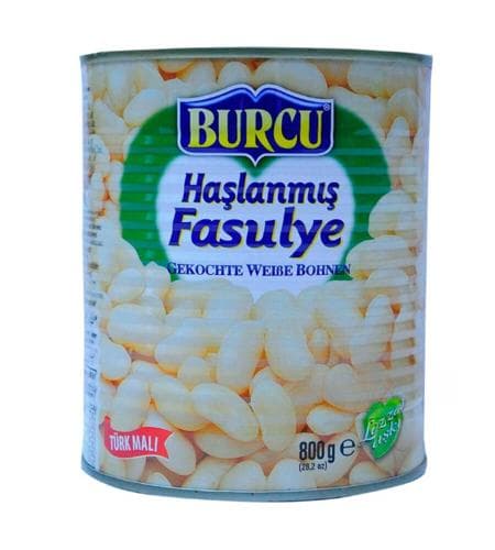 Konserwirlenen Gök önüm Ak Fasol "Burcu" 800 gr