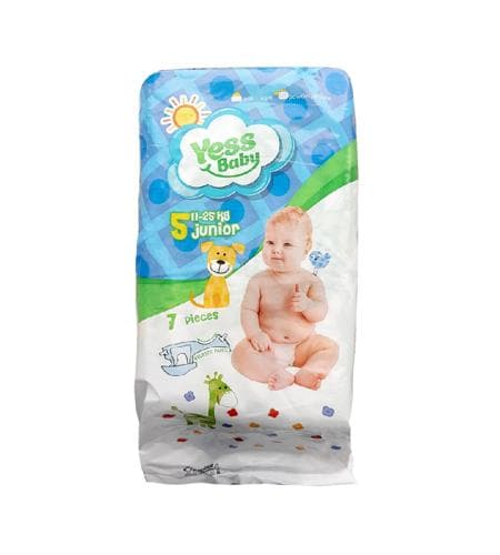 Pampers "Yess baby" 5 junior (11 - 25 kg) 7 sany